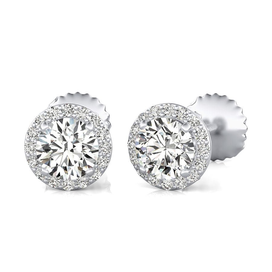 Halo Stud Earrings - Jewelry Exchange Center
