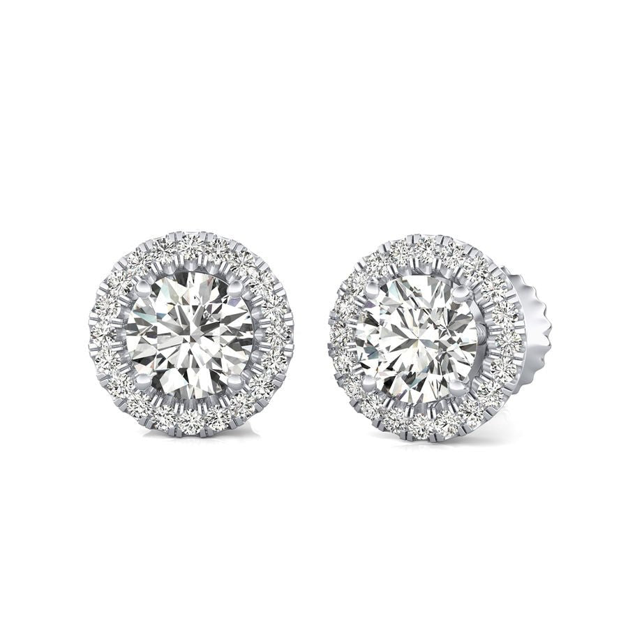 Halo Stud Earrings - Jewelry Exchange Center