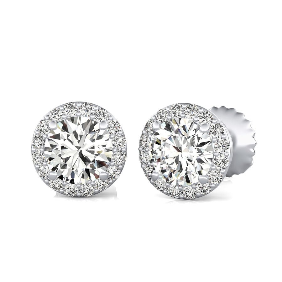 Halo Stud Earrings - Jewelry Exchange Center