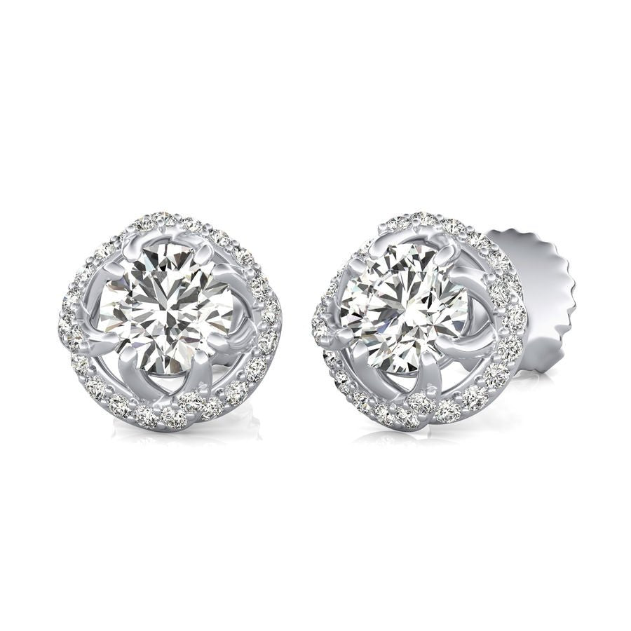 Halo Stud Earrings - Jewelry Exchange Center