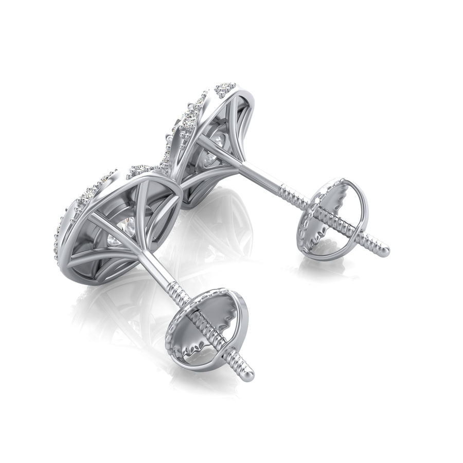 Halo Stud Earrings - Jewelry Exchange Center