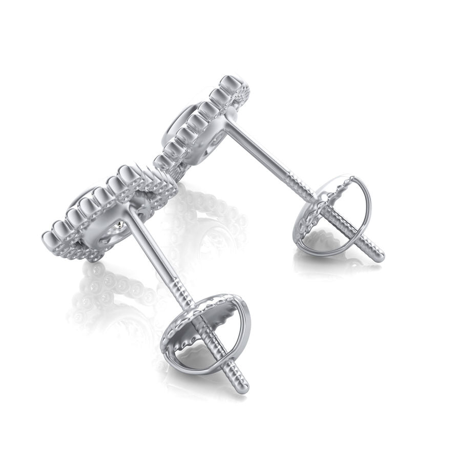 Halo Stud Earrings - Jewelry Exchange Center