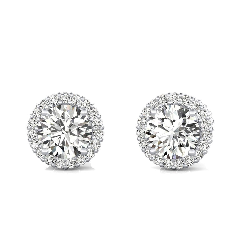 Halo Stud Earrings - Jewelry Exchange Center