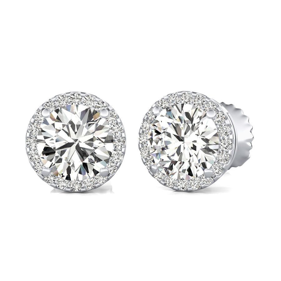 Halo Stud Earrings - Jewelry Exchange Center