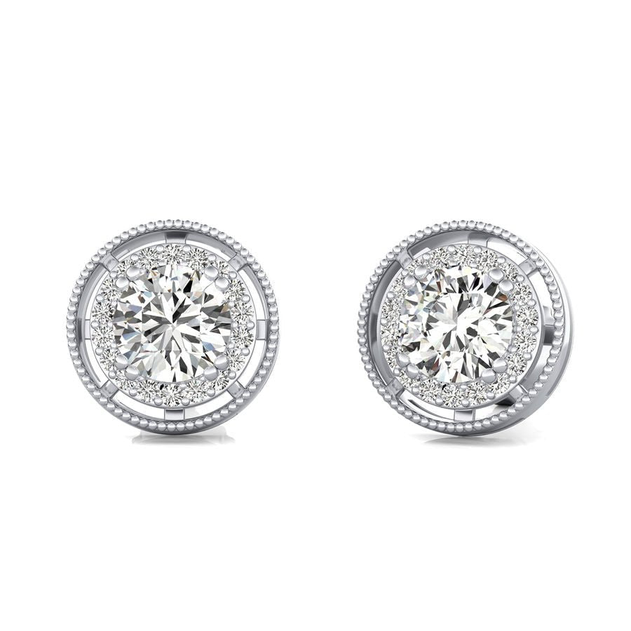 Halo Stud Earrings - Jewelry Exchange Center
