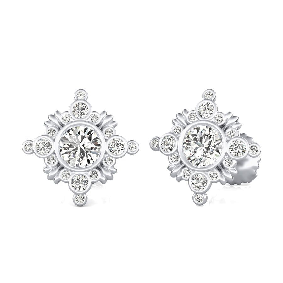 Halo Stud Earrings - Jewelry Exchange Center