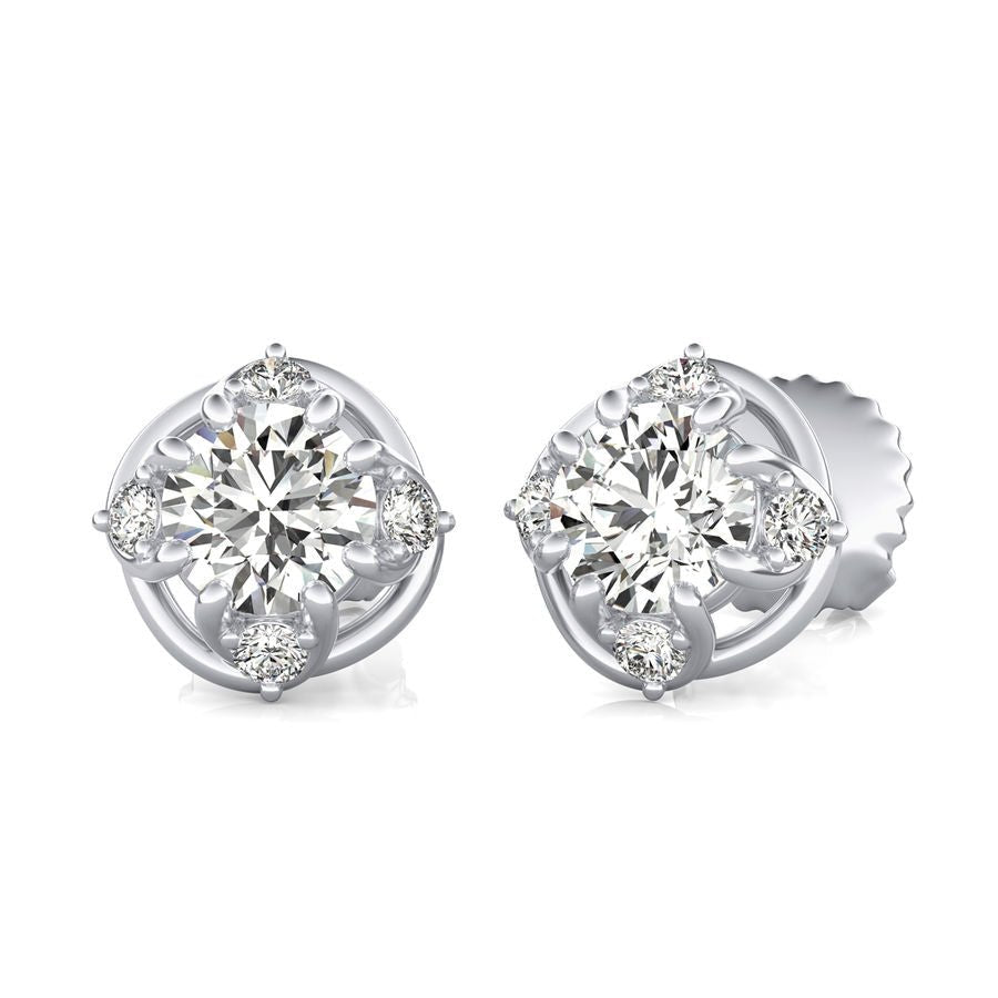 Halo Stud Earrings - Jewelry Exchange Center
