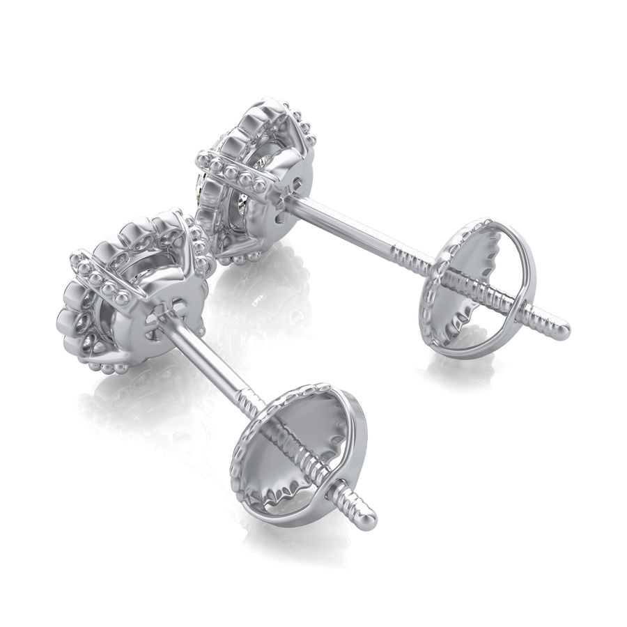 Halo Stud Earrings - Jewelry Exchange Center