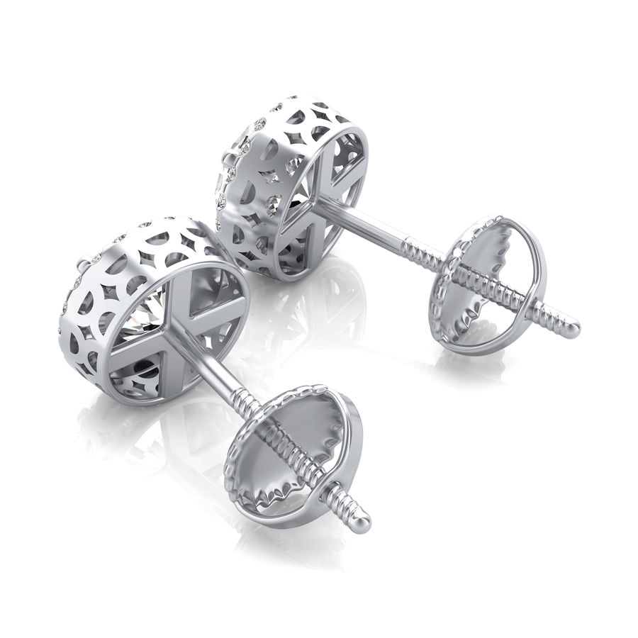 Halo Stud Earrings - Jewelry Exchange Center