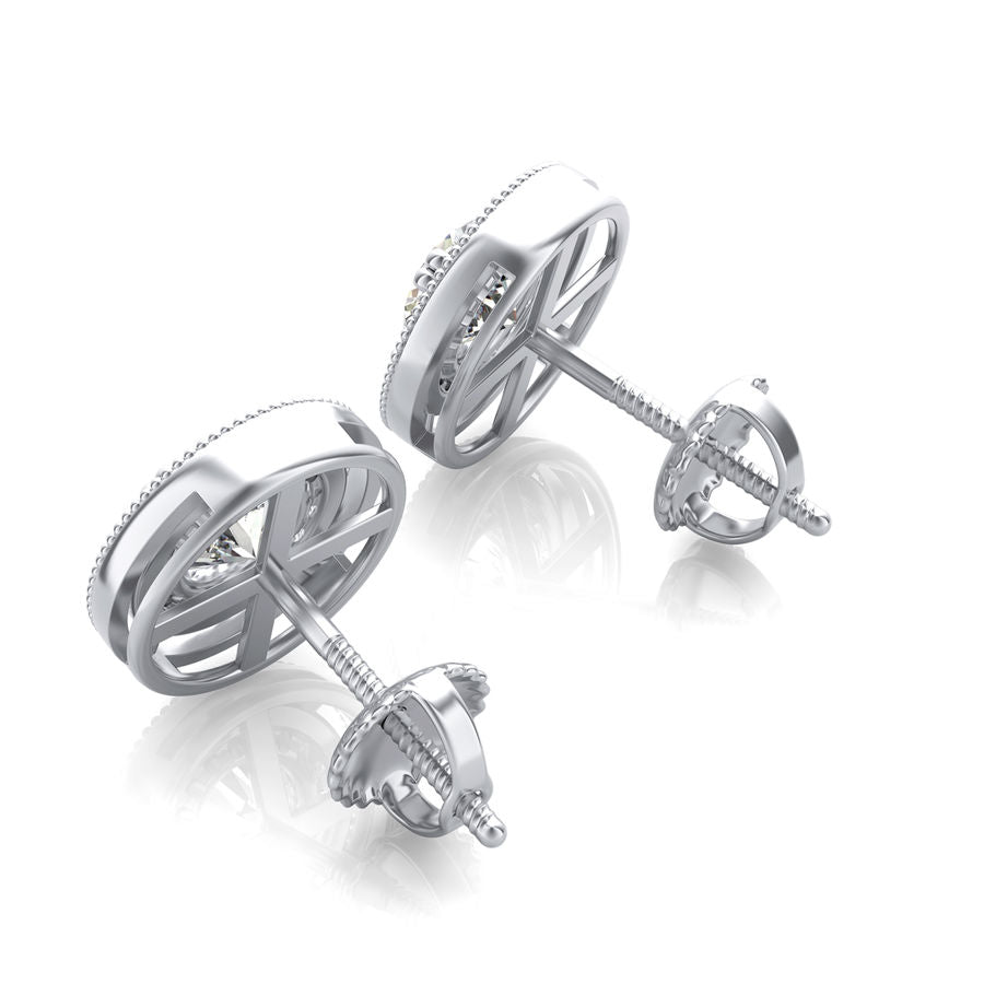 Halo Stud Earrings - Jewelry Exchange Center