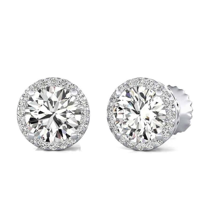 Halo Stud Earrings - Jewelry Exchange Center