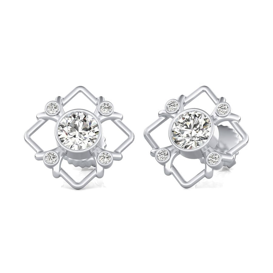 Halo Stud Earrings - Jewelry Exchange Center