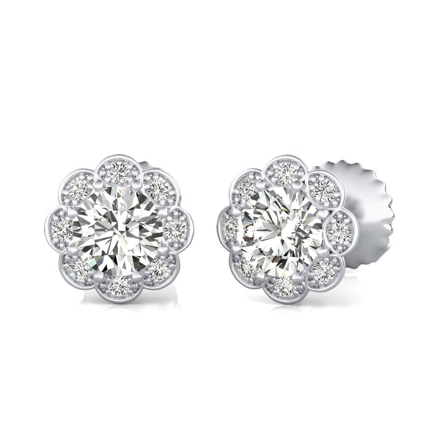 Halo Stud Earrings - Jewelry Exchange Center