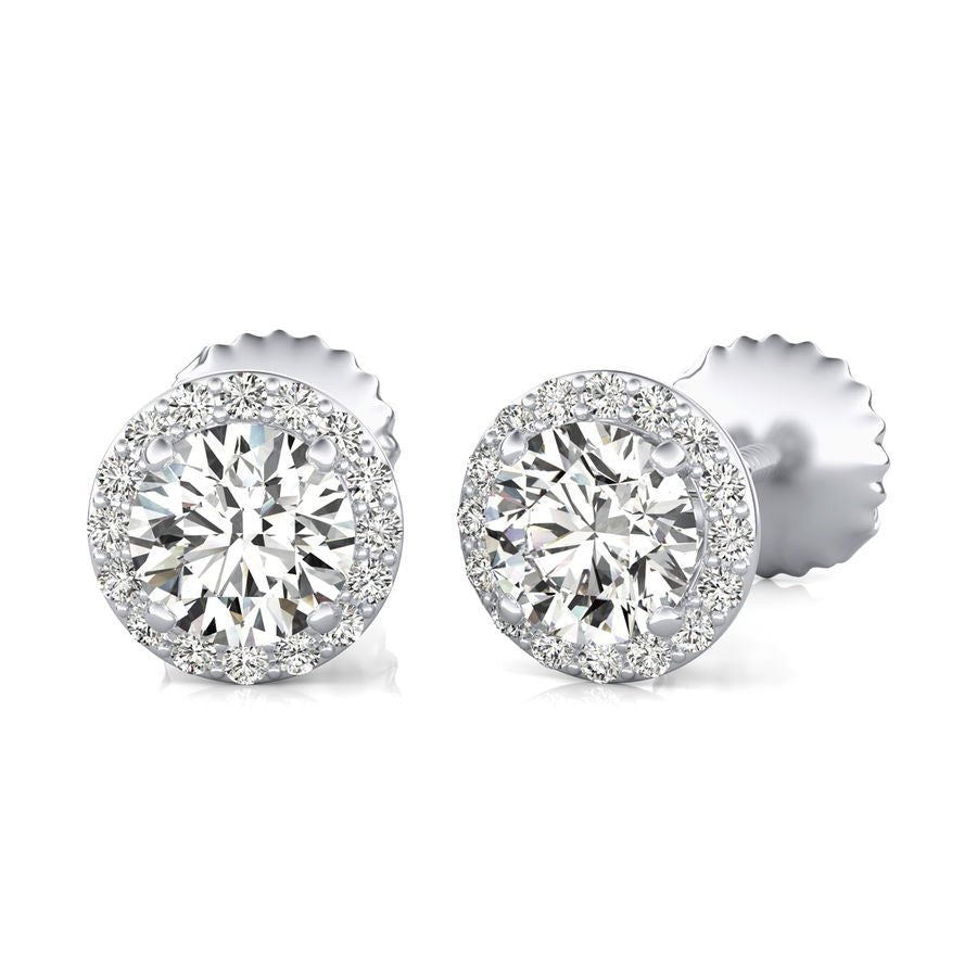 Halo Stud Earrings - Jewelry Exchange Center