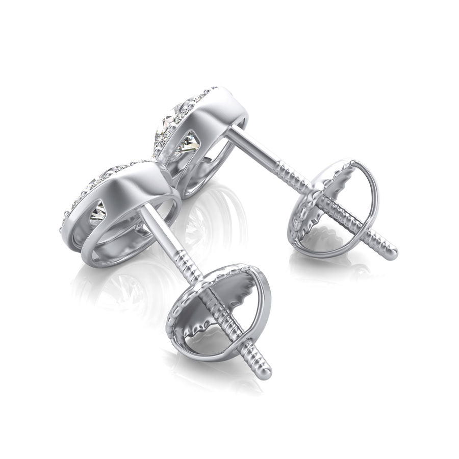 Halo Stud Earrings - Jewelry Exchange Center