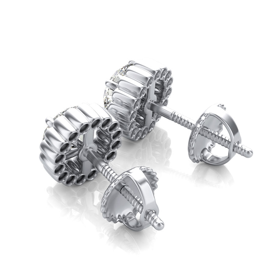 Halo Stud Earrings - Jewelry Exchange Center