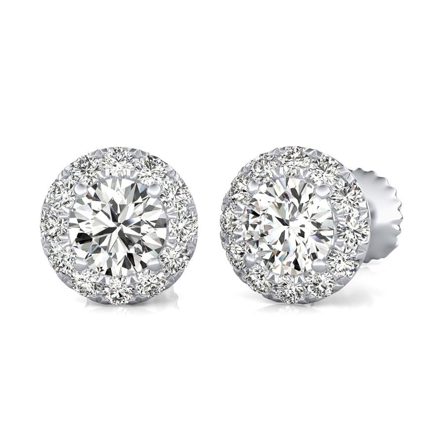 Halo Stud Earrings - Jewelry Exchange Center