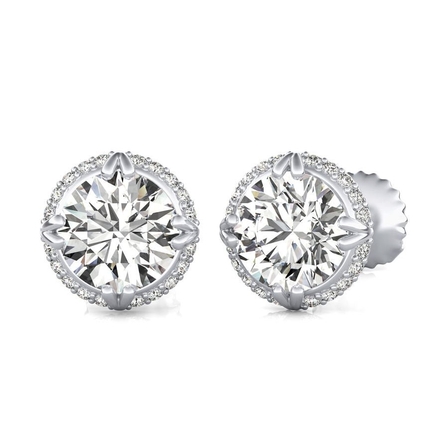 Halo Stud Earrings - Jewelry Exchange Center