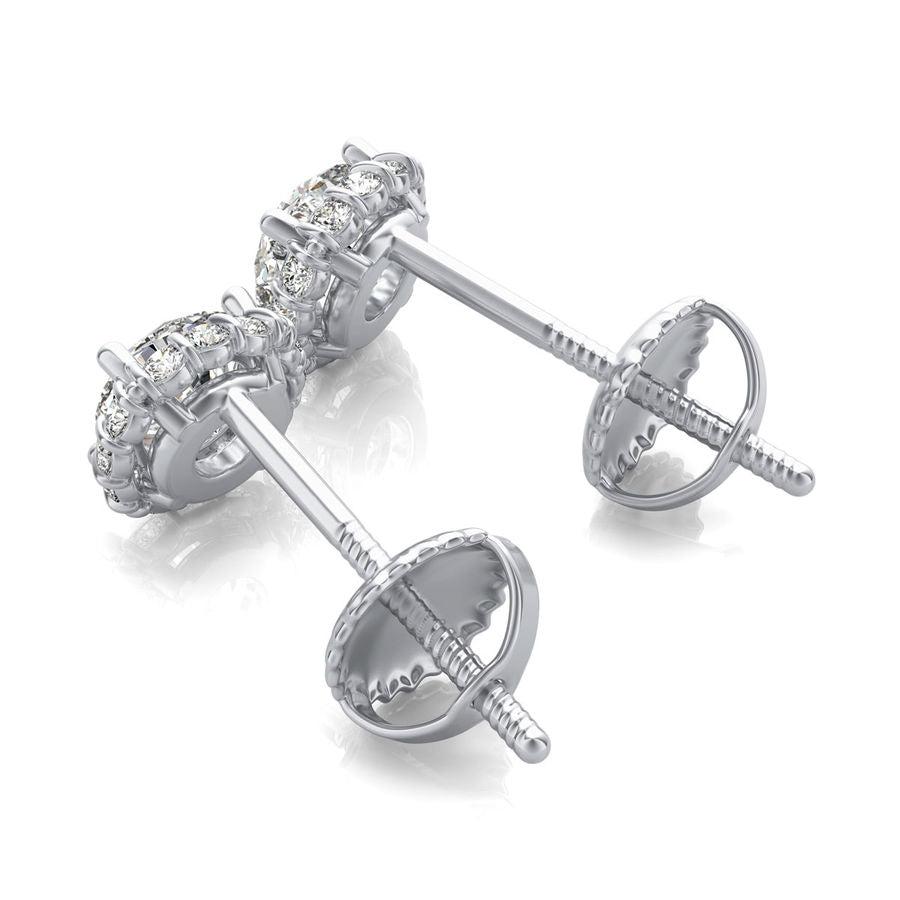 Halo Stud Earrings - Jewelry Exchange Center