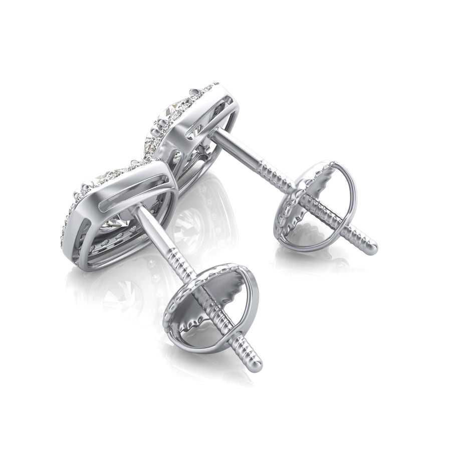 Halo Stud Earrings - Jewelry Exchange Center