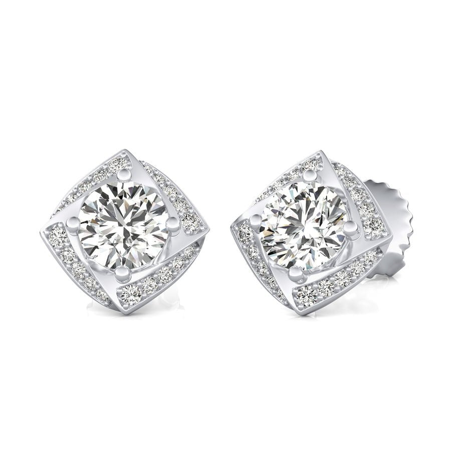 Halo Stud Earrings - Jewelry Exchange Center