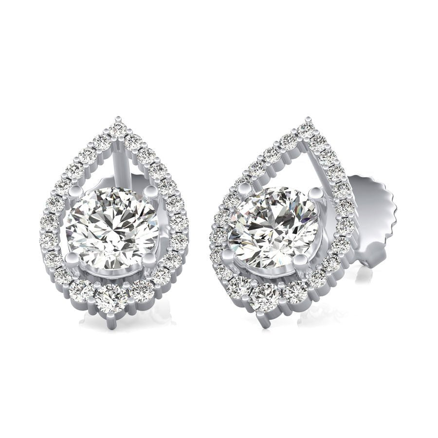 Halo Stud Earrings - Jewelry Exchange Center