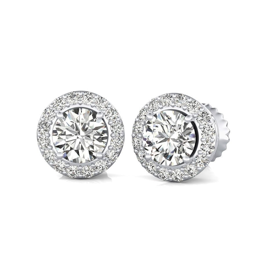 Halo Stud Earrings - Jewelry Exchange Center