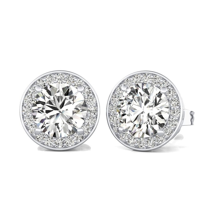 Halo Stud Earrings - Jewelry Exchange Center