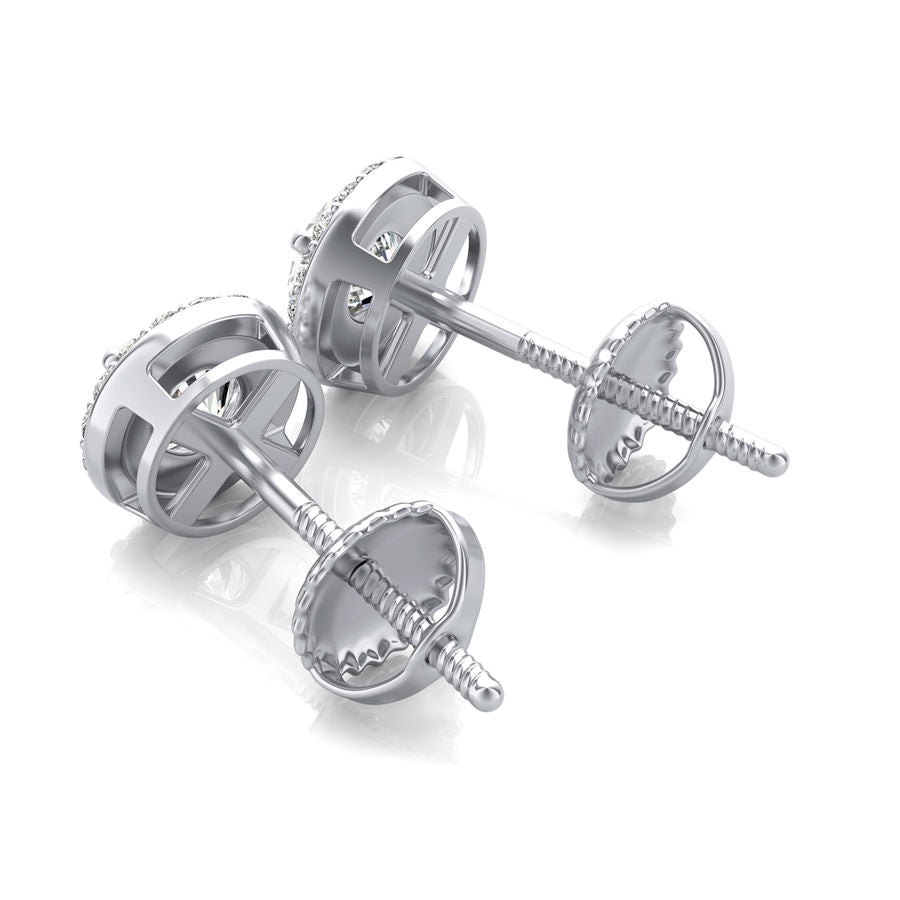 Halo Stud Earrings - Jewelry Exchange Center