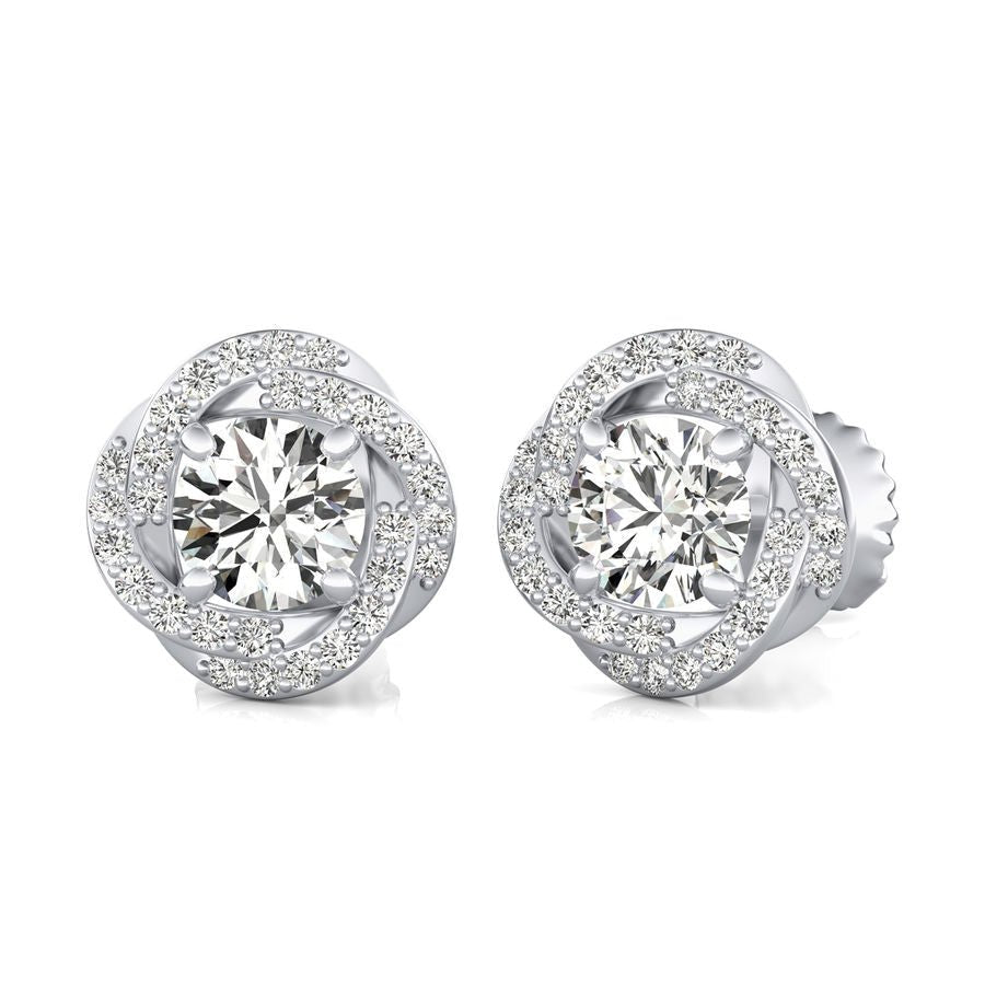 Halo Stud Earrings - Jewelry Exchange Center