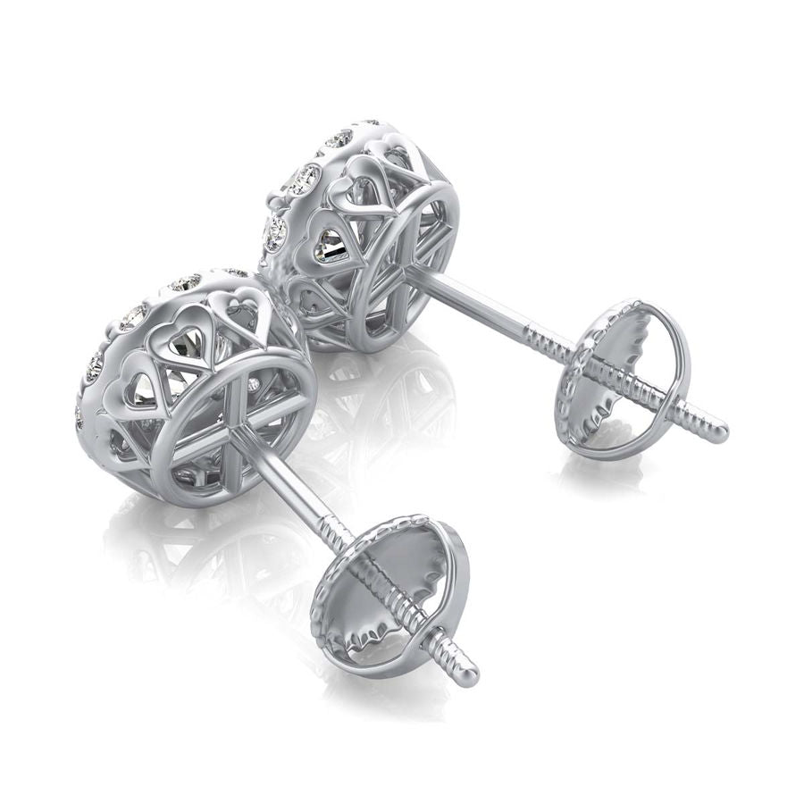 Halo Stud Earrings - Jewelry Exchange Center