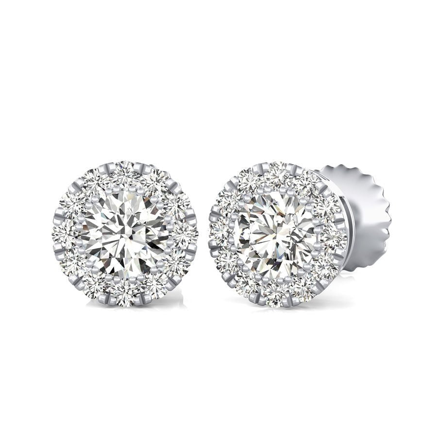 Halo Stud Earrings - Jewelry Exchange Center