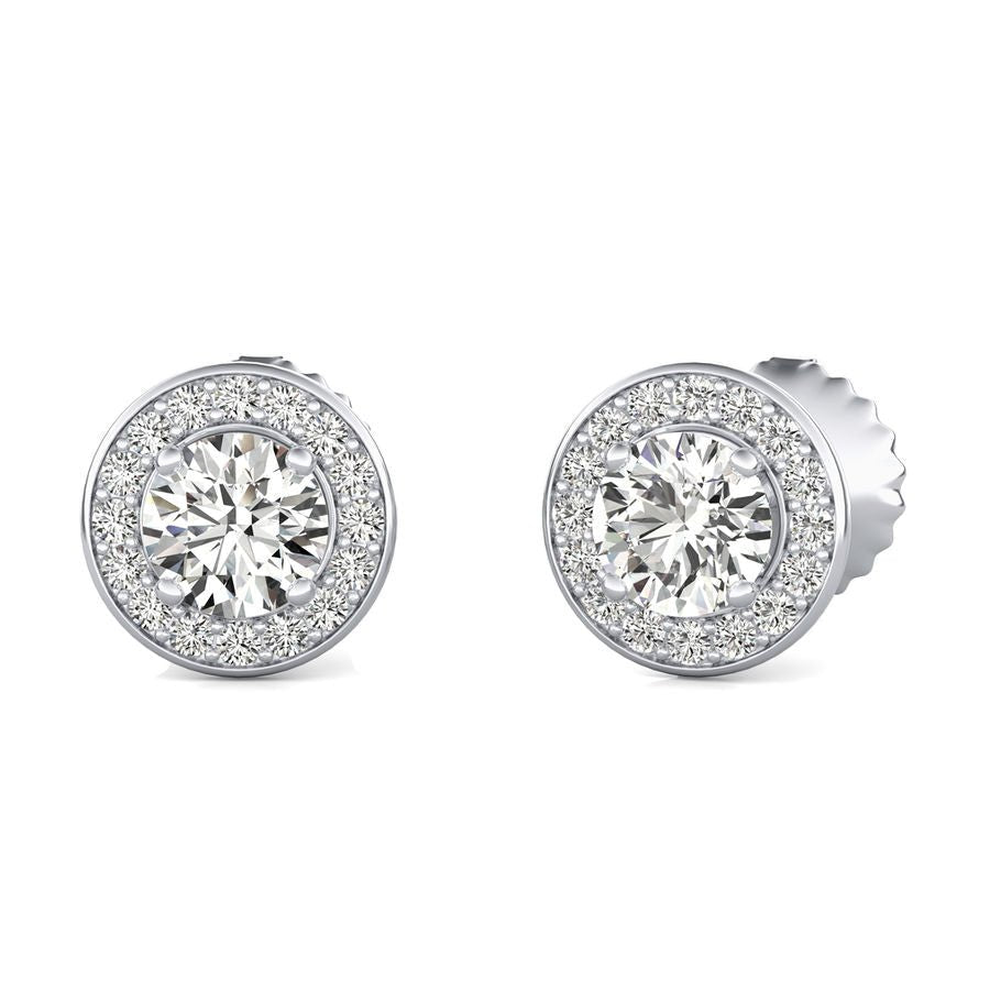 Halo Stud Earrings - Jewelry Exchange Center