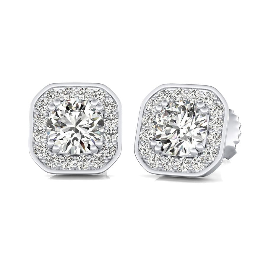 Halo Stud Earrings - Jewelry Exchange Center