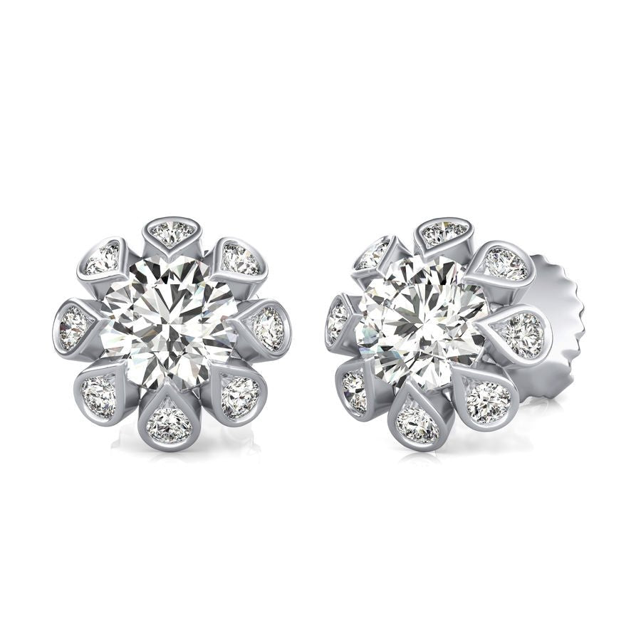 Halo Stud Earrings - Jewelry Exchange Center