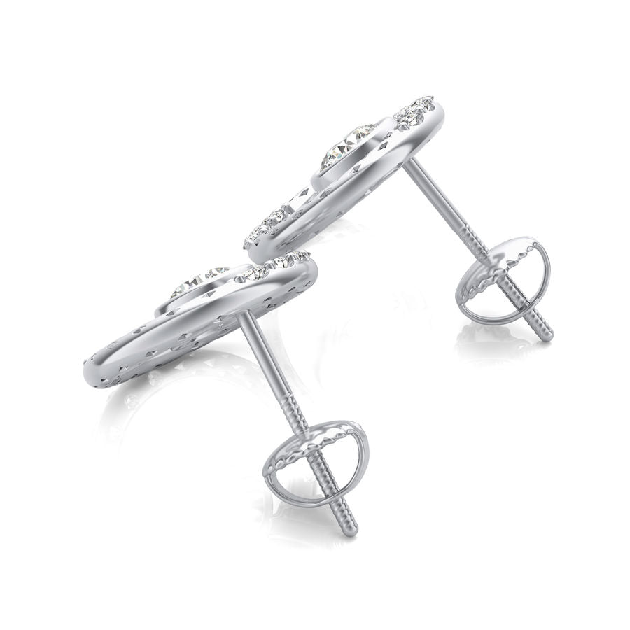Halo Stud Earrings - Jewelry Exchange Center