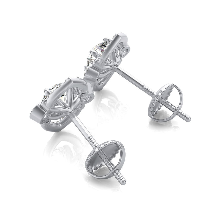 Halo Stud Earrings - Jewelry Exchange Center