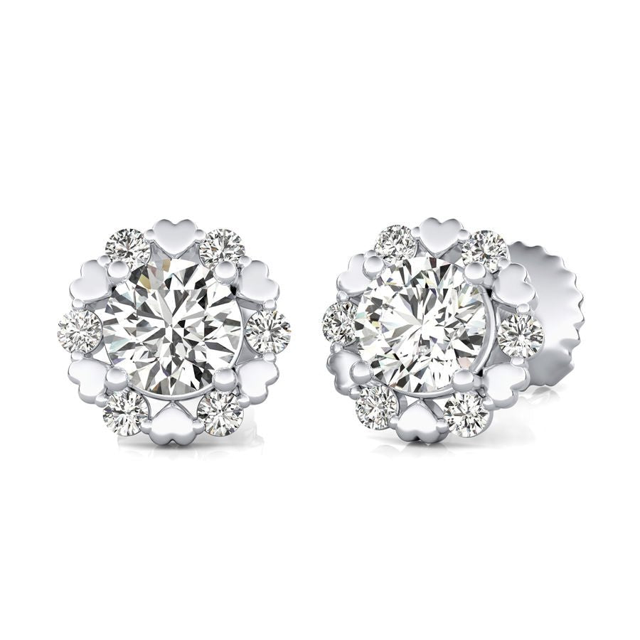 Halo Stud Earrings - Jewelry Exchange Center