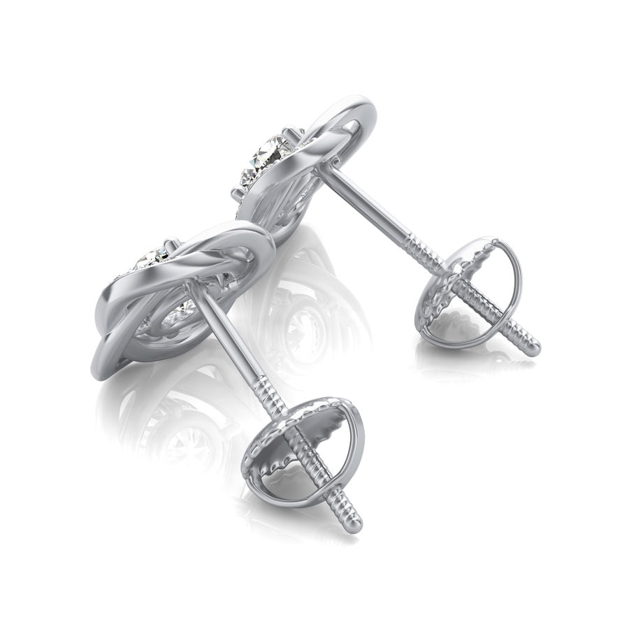 Halo Stud Earrings - Jewelry Exchange Center