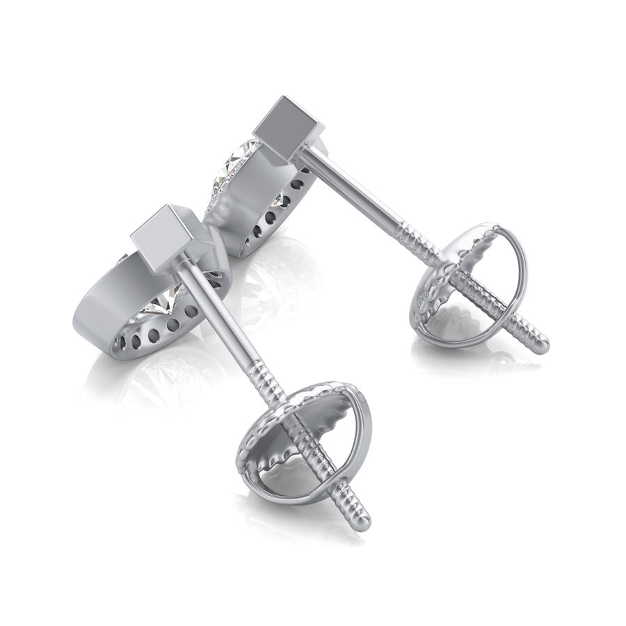 Halo Stud Earrings - Jewelry Exchange Center