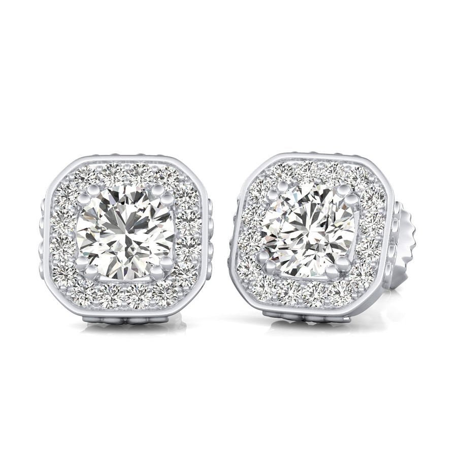 Halo Stud Earrings - Jewelry Exchange Center