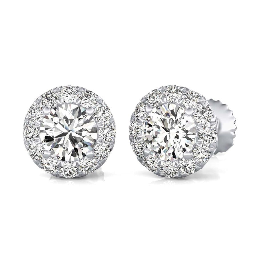 Halo Stud Earrings - Jewelry Exchange Center