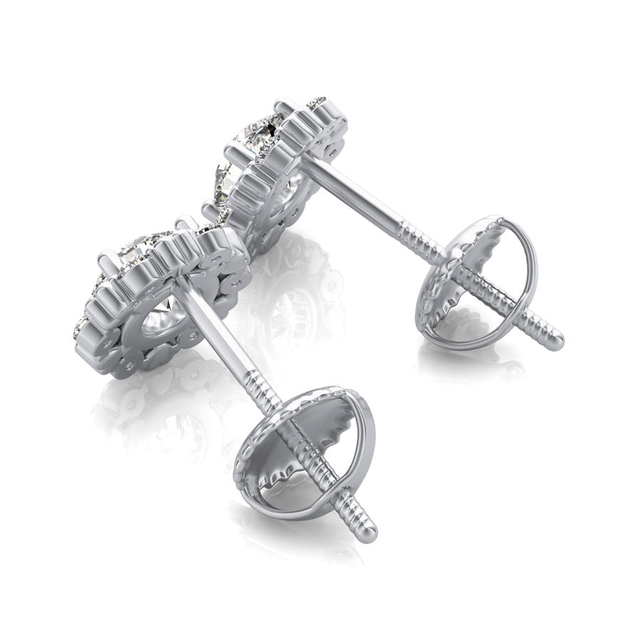 Halo Stud Earrings - Jewelry Exchange Center