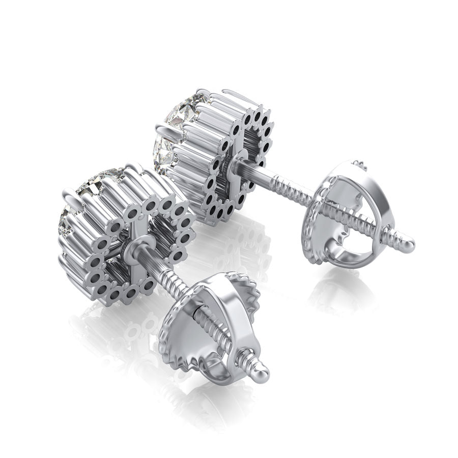 Halo Stud Earrings - Jewelry Exchange Center