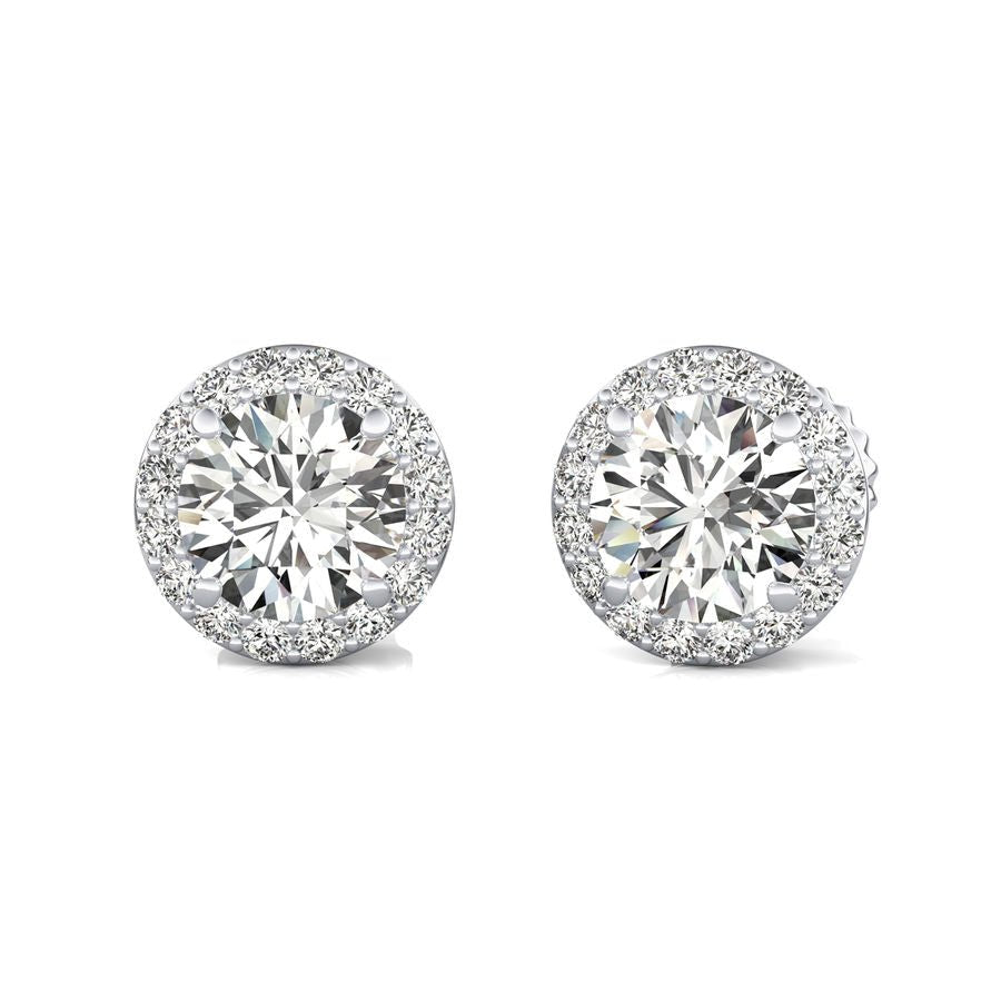 Halo Stud Earrings - Jewelry Exchange Center
