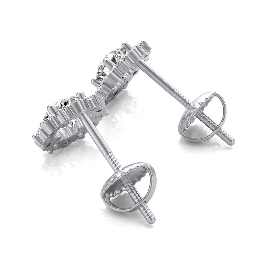 Halo Stud Earrings - Jewelry Exchange Center