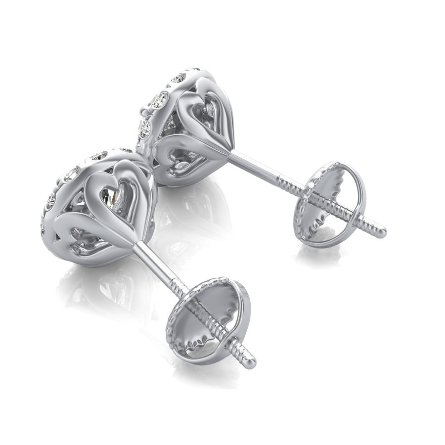 Halo Stud Earrings - Jewelry Exchange Center