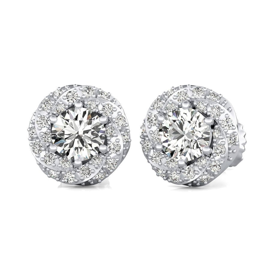 Halo Stud Earrings - Jewelry Exchange Center