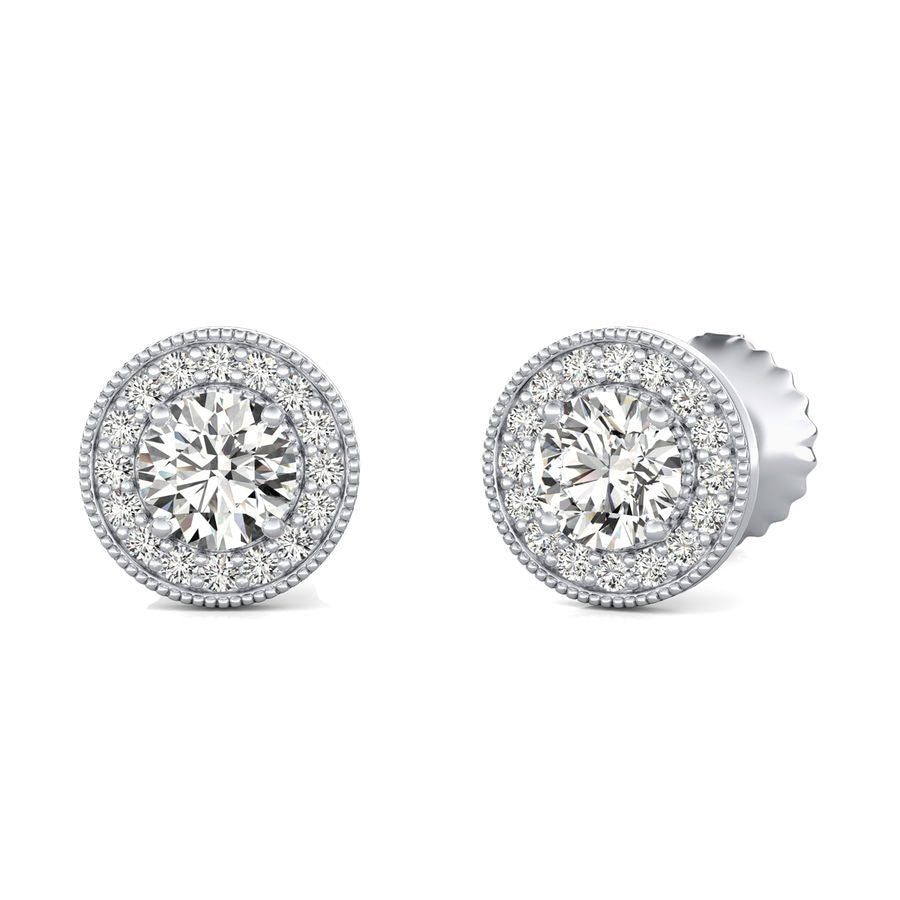 Halo Stud Earrings - Jewelry Exchange Center