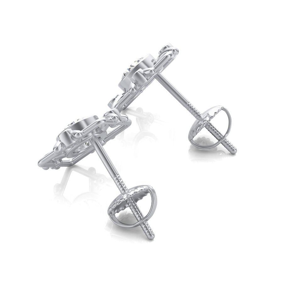 Halo Stud Earrings - Jewelry Exchange Center